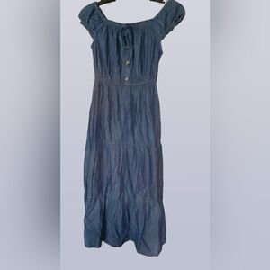 Speed Limit MPH Women’s Blue Off-Shoulder Maxi Dress NWT